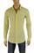Mens Designer Clothes | GUCCI Men's Button Front Dress Shirt #326 View 1