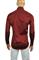 Mens Designer Clothes | GUCCI Men's Burgundy Red Dress Shirt #328 View 4