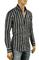 Mens Designer Clothes | GUCCI Men's Button Front Dress Shirt #348 View 3