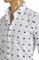 Mens Designer Clothes | GUCCI Men’s Dress shirt with bee print in white color 392 View 5
