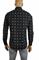 Mens Designer Clothes | GUCCI Men’s Dress shirt with bee print in black color 393 View 3