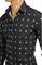 Mens Designer Clothes | GUCCI Men’s Dress shirt with bee print in black color 393 View 4