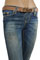Womens Designer Clothes | GUCCI Ladies Skinny Fit Jeans With Belt #64 View 3