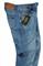 Mens Designer Clothes | GUCCI Men's fitted stretch jeans with Snake Embroidery #96 View 6