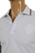 Mens Designer Clothes | GUCCI Men’s Cotton Polo Shirt In White #294 View 3