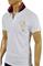 Mens Designer Clothes | GUCCI Men’s Cotton Polo Shirt In White 316 View 3