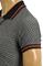 Mens Designer Clothes | GUCCI Men’s Cotton Polo Shirt In Gray #320 View 4