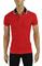 Mens Designer Clothes | GUCCI men’s cotton polo with GUCCI stripe in red color #382 View 1