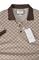 Mens Designer Clothes | GUCCI men’s cotton polo with signature interlocking GG logo 402 View 2
