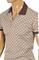 Mens Designer Clothes | GUCCI men’s cotton polo with signature interlocking GG logo 402 View 4