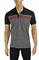 Mens Designer Clothes | GUCCI men’s cotton polo with signature red and green stripe 404 View 1