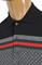 Mens Designer Clothes | GUCCI men’s cotton polo with signature red and green stripe 404 View 3