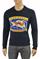 Mens Designer Clothes | GUCCI men's cotton sweatshirt with front tiger print #360 View 1