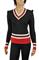 Womens Designer Clothes | GUCCI Women’s V-Neck Knit Sweater #100 View 1