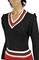 Womens Designer Clothes | GUCCI Women’s V-Neck Knit Sweater #100 View 3