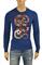 Mens Designer Clothes | GUCCI Men’s Stripe Fitted Knit Sweater #101 View 1