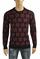 Mens Designer Clothes | GUCCI Men’s Stripe Knitted Black Sweater With GG Logo 107 View 1