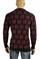 Mens Designer Clothes | GUCCI Men’s Stripe Knitted Black Sweater With GG Logo 107 View 3