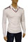 Mens Designer Clothes | GUCCI Mens V-Neck Polo Style Sweater #27 View 1