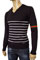 Mens Designer Clothes | GUCCI Mens V-Neck Fitted Sweater #30 View 1