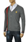 Mens Designer Clothes | GUCCI Men's V-Neck Button Up Sweater #57 View 1