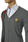 Mens Designer Clothes | GUCCI Men's V-Neck Button Up Sweater #57 View 4