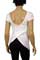 Womens Designer Clothes | GUCCI Ladies Open Back Short Sleeve Top #28 View 2