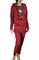 Womens Designer Clothes | GUCCI women’s GG jogging suit in burgundy 176 View 1