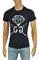 Mens Designer Clothes | GUCCI Men's Short Sleeve Tee In Navy Blue #200 View 1