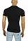 Mens Designer Clothes | GUCCI Cotton T-Shirt with Angry Black Cat Embroidery #214 View 3