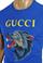 Mens Designer Clothes | GUCCI Cotton T-Shirt with Angry Wolf Embroidery #220 View 5