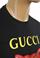 Mens Designer Clothes | GUCCI Cotton T-Shirt with Angry Red Cat Embroidery #221 View 6
