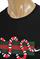 Mens Designer Clothes | GUCCI Snake embroidered cotton T-Shirt #222 View 5