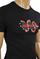 Mens Designer Clothes | GUCCI Snake embroidered cotton T-Shirt #222 View 6