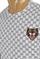 Mens Designer Clothes | GUCCI Cotton T-Shirt with Angry Cat Embroidery #244 View 3