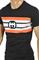 Mens Designer Clothes | GUCCI cotton T-shirt with front print logo 289 View 3