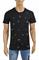 Mens Designer Clothes | GUCCI cotton t-shirt with symbols embroidery 301 View 1