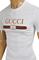 Mens Designer Clothes | GUCCI men T-shirt with front logo print 318 View 4