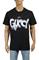Mens Designer Clothes | GUCCI cotton T-shirt with front logo print 324 View 1