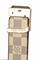 Mens Designer Clothes | LOUIS VUITTON leather belt with gold buckle 79 View 3