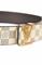 Mens Designer Clothes | LOUIS VUITTON leather belt with gold buckle 79 View 5