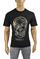 Mens Designer Clothes | Philipp Plein rhinestone skull crew neck t-shirt 11 View 1