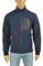 Mens Designer Clothes | PRADA men's fool-zip jacket in navy blue 41 View 1