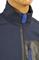 Mens Designer Clothes | PRADA men's fool-zip jacket in navy blue 41 View 6