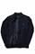 Mens Designer Clothes | PRADA men's bomber knitted jacket in navy blue 42 View 3