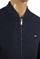 Mens Designer Clothes | PRADA men's bomber knitted jacket in navy blue 42 View 8