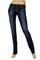 Womens Designer Clothes | PRADA LADIES JEANS In Navy Blue Color #5 View 2