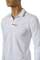 Mens Designer Clothes | PRADA Men's Polo Style Long Sleeve Shirt #72 View 3