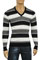 Mens Designer Clothes | PRADA V-Neck Fitted Men's Sweater #11 View 2