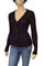 Womens Designer Clothes | PRADA Ladies V-Neck Button Up Sweater #8 View 1